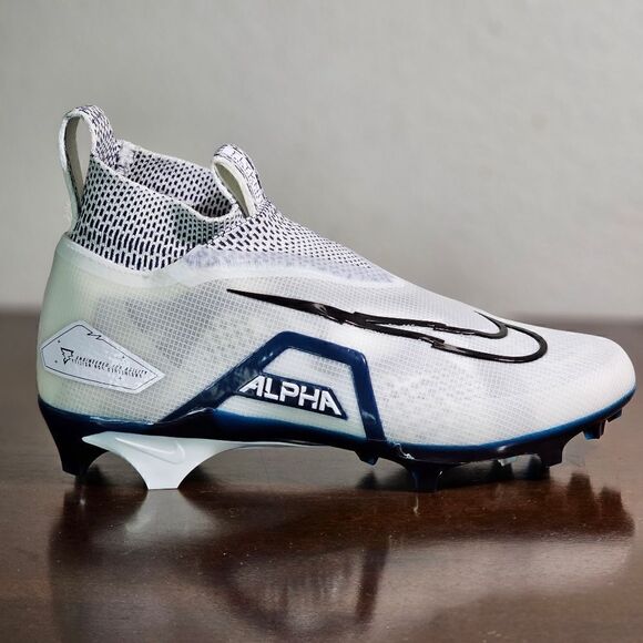 Nike Alpha Menace Elite 3 Flyknit Men's Football Cleats Shoes Size 8 White Black - Picture 9 of 16